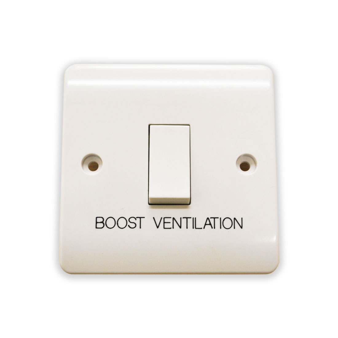 Quiet-Vent White Momentary Boost Switch