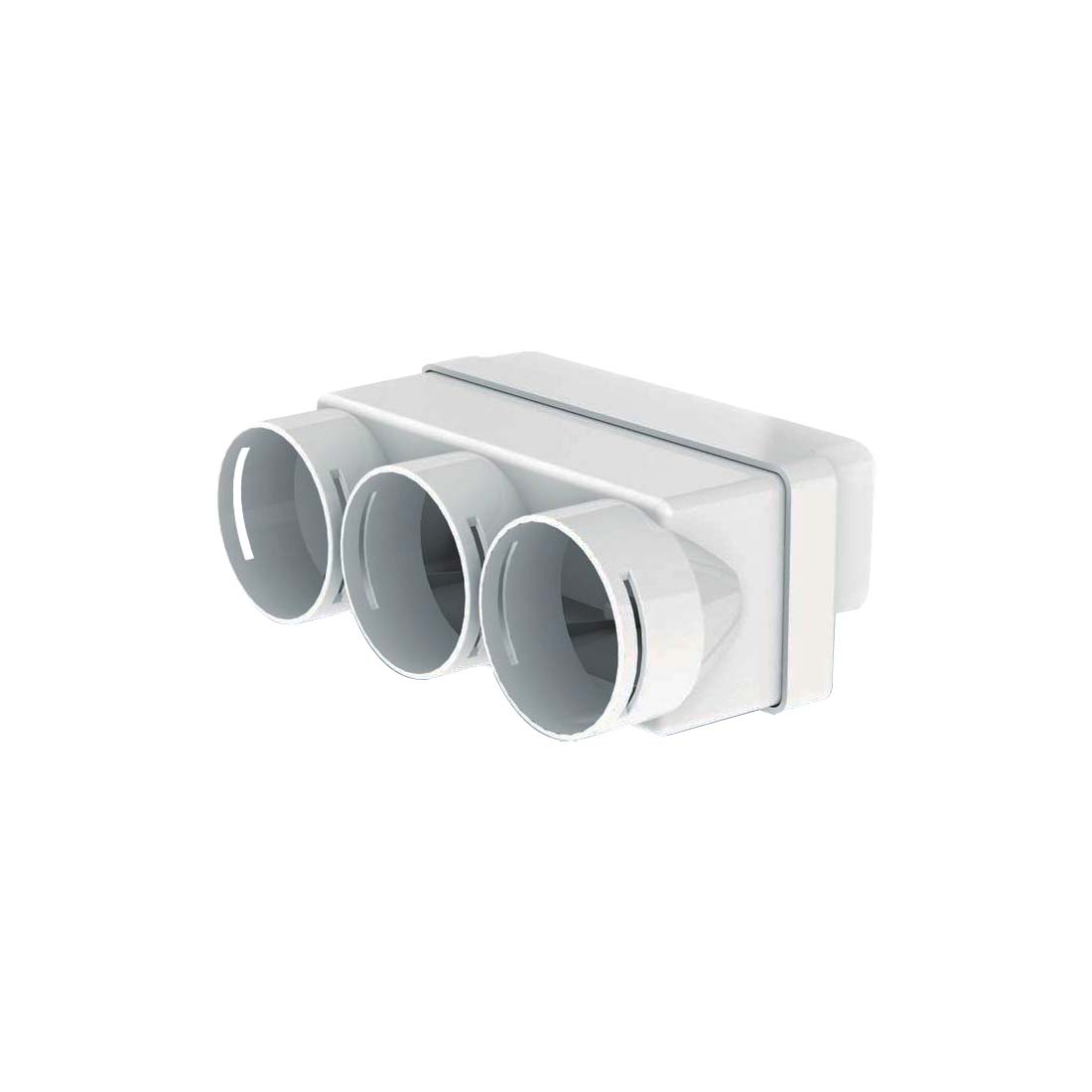 Domus Adapt Line Adapter 204x60mm to 3x75mm Radial Sockets