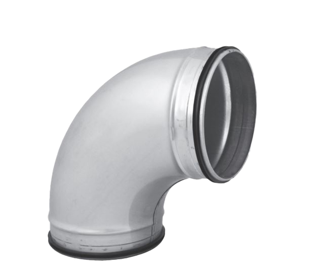 Commercial Quiet-Vent Metal 90º Pressed Bend with seals