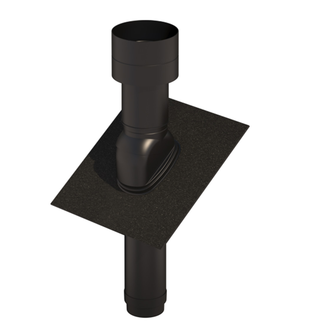 Ubbink UB46 Insulated Roof Terminal 125mm Black 