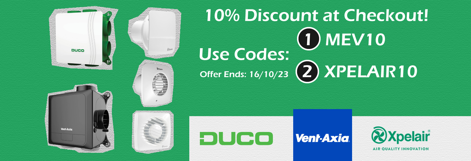 Ventilation Savings: 10% Off Duco & CV4SR MEV